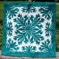Birds of Paradise Blue Green & Off White (HW17)